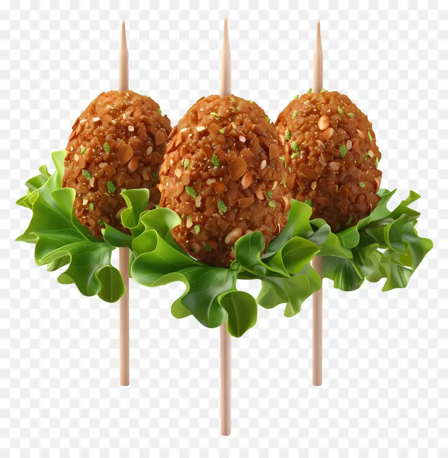 Falafel，Almôndegas No Espeto PNG