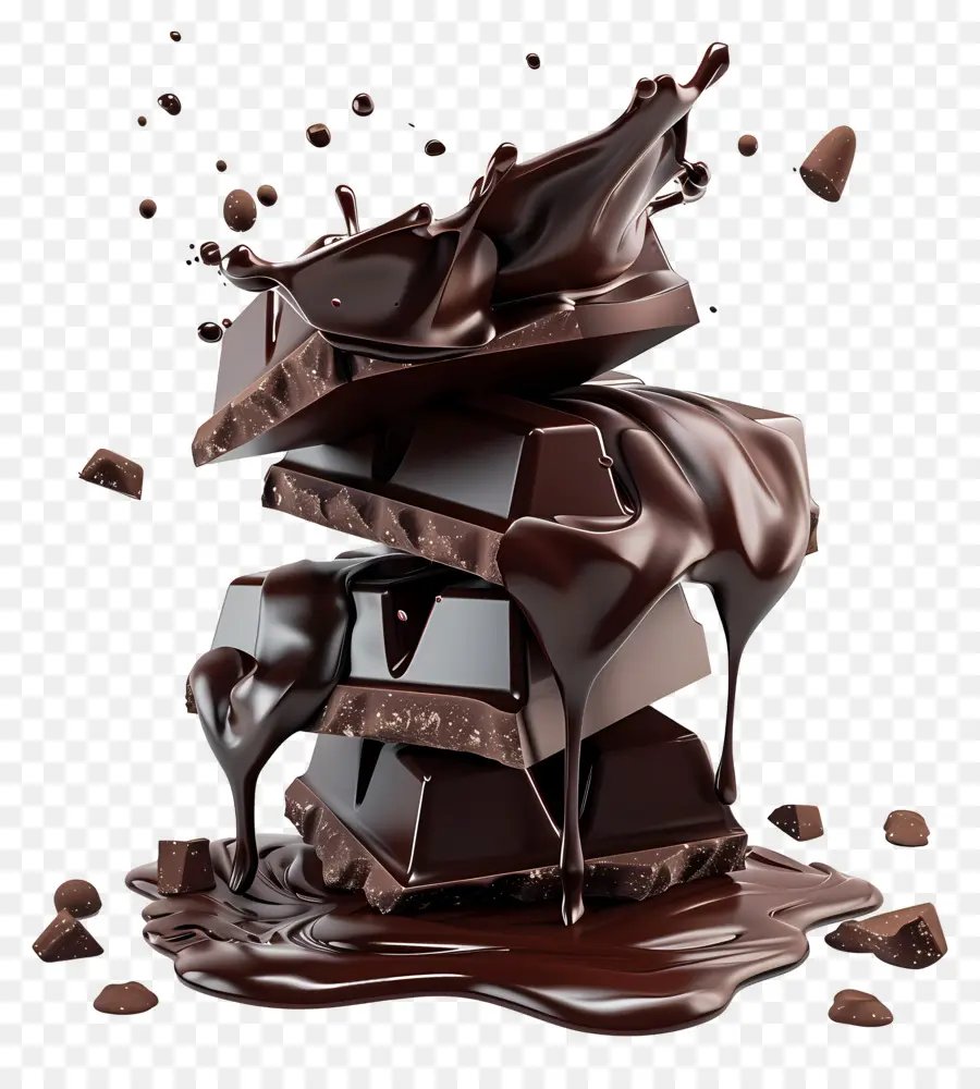 Chocolate Escuro，Barras De Chocolate PNG