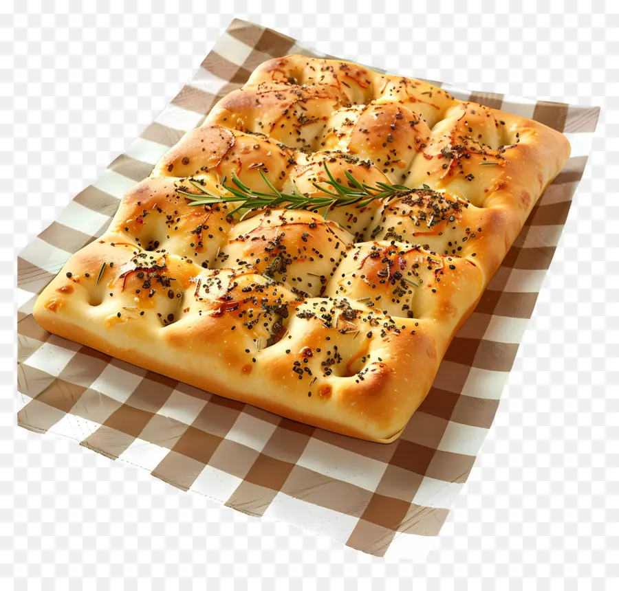 Pão Focaccia，Comida PNG