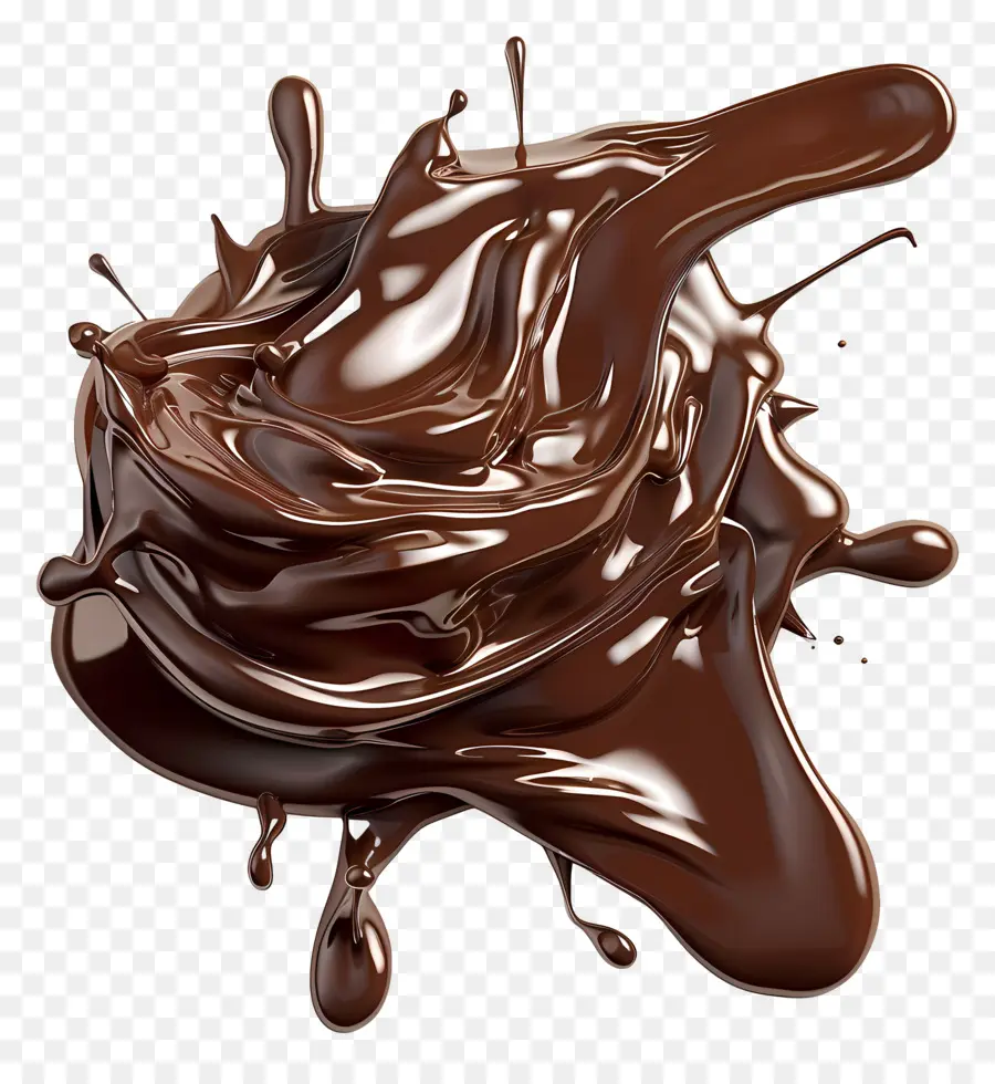 Chocolate Derretido，Respingo De Chocolate PNG