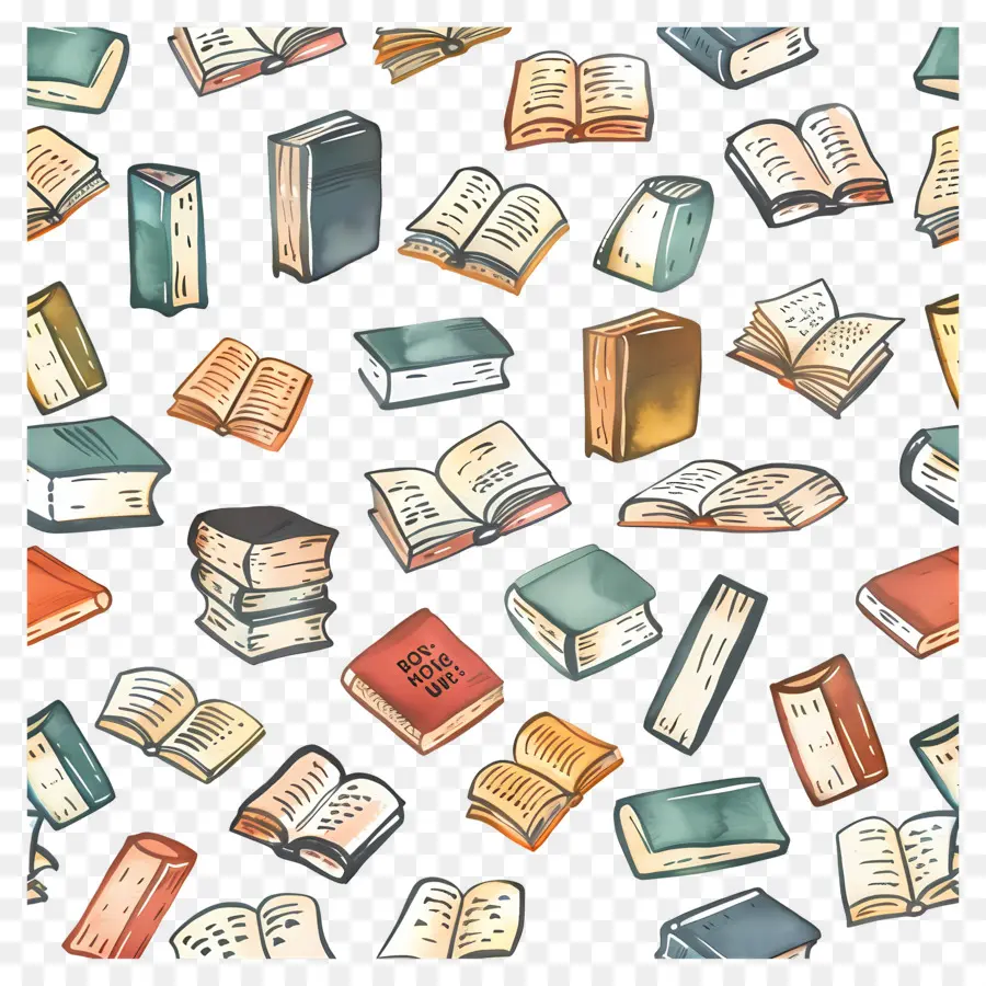 Padrão De Livros，Livros PNG