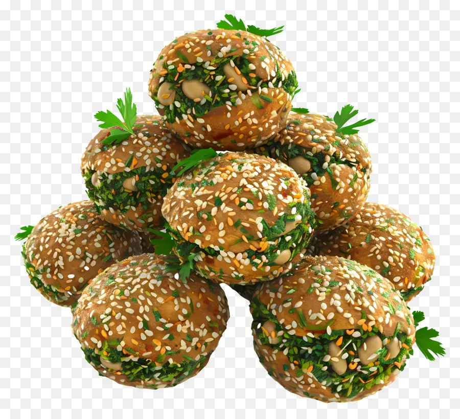 Falafel，Bolas De Gergelim PNG