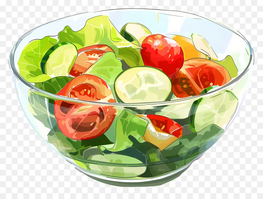 Tigela De Salada，Salada Colorida PNG