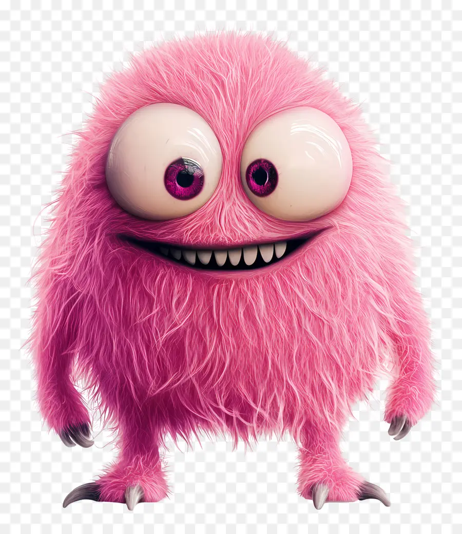 Monstro Rosa，Monstro Peludo PNG