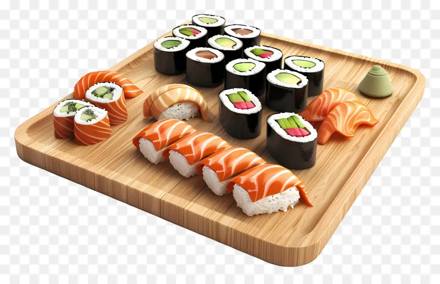 Sushi，Prato De Sushi PNG