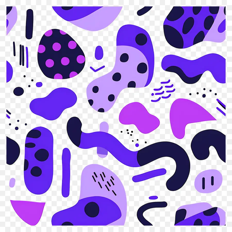 Fundo Roxo，Formas Abstratas PNG