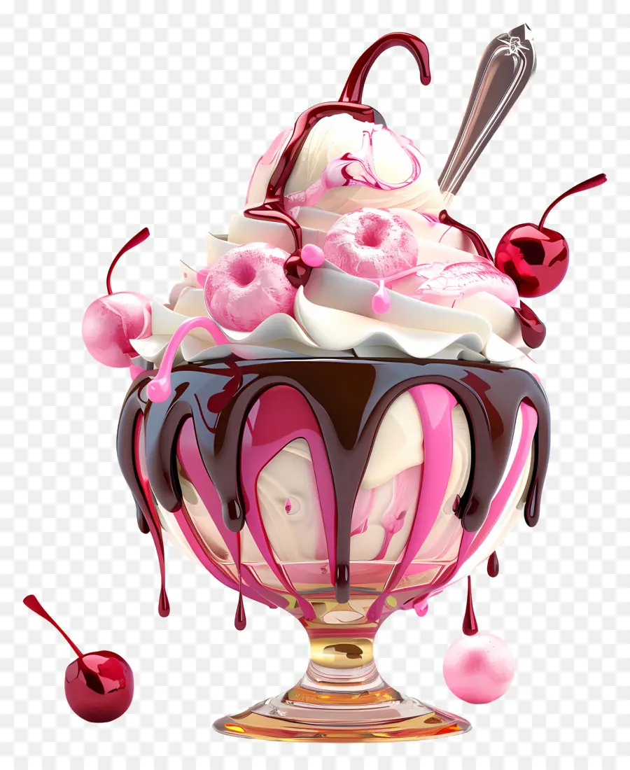 Sundae De Sorvete，Sorvete PNG