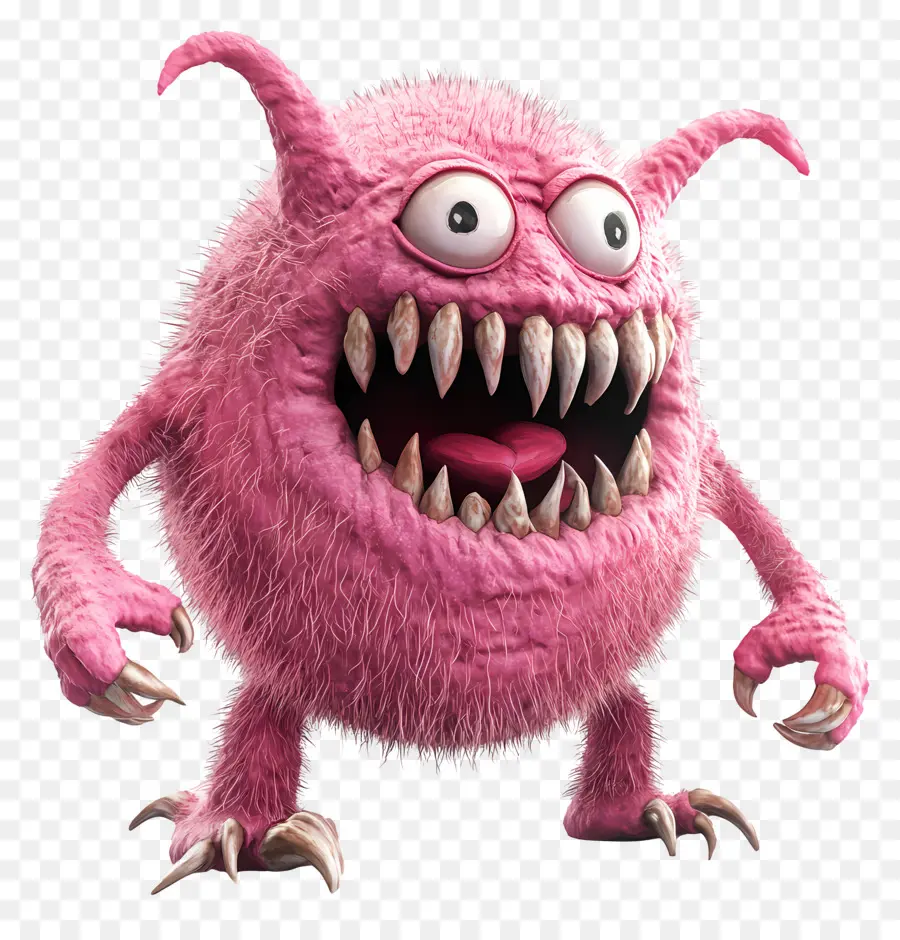 Monstro Rosa，Monstro Peludo PNG