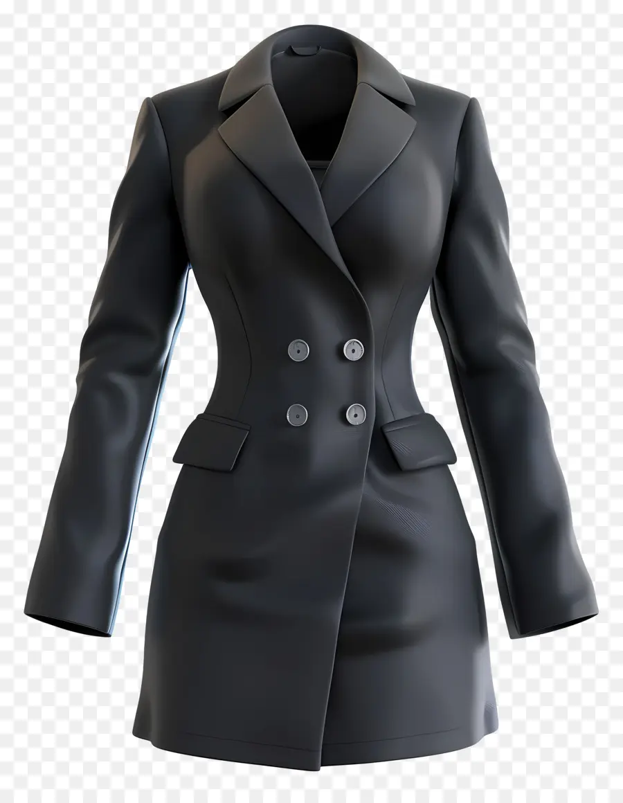 Traje Formal Feminino，Casaco Preto PNG