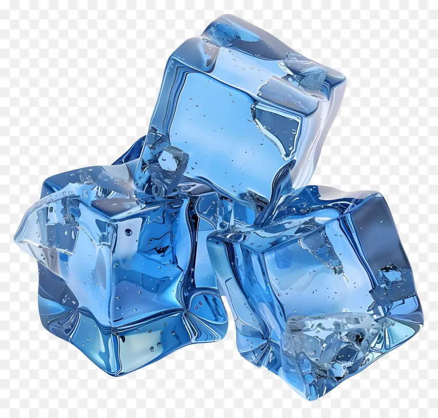 Gelo Azul，Cubos De Gelo Azuis PNG