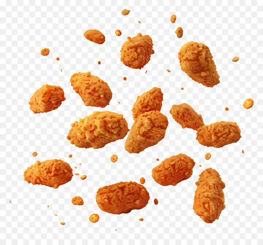 Nuggets De Frango Picante，Frango Frito PNG