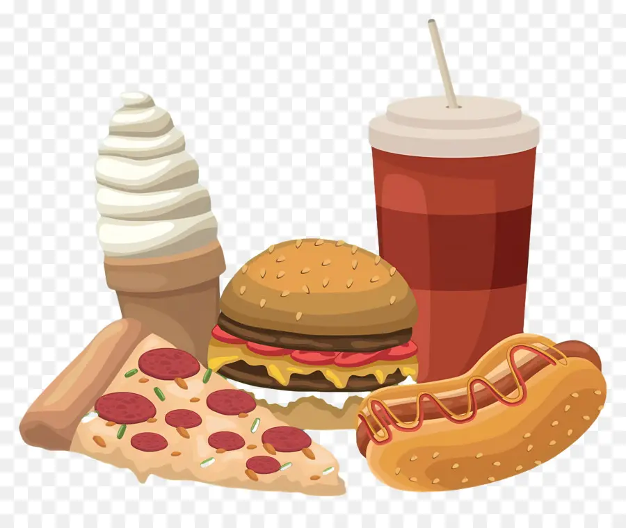 Junk Food，Comida Rápida PNG