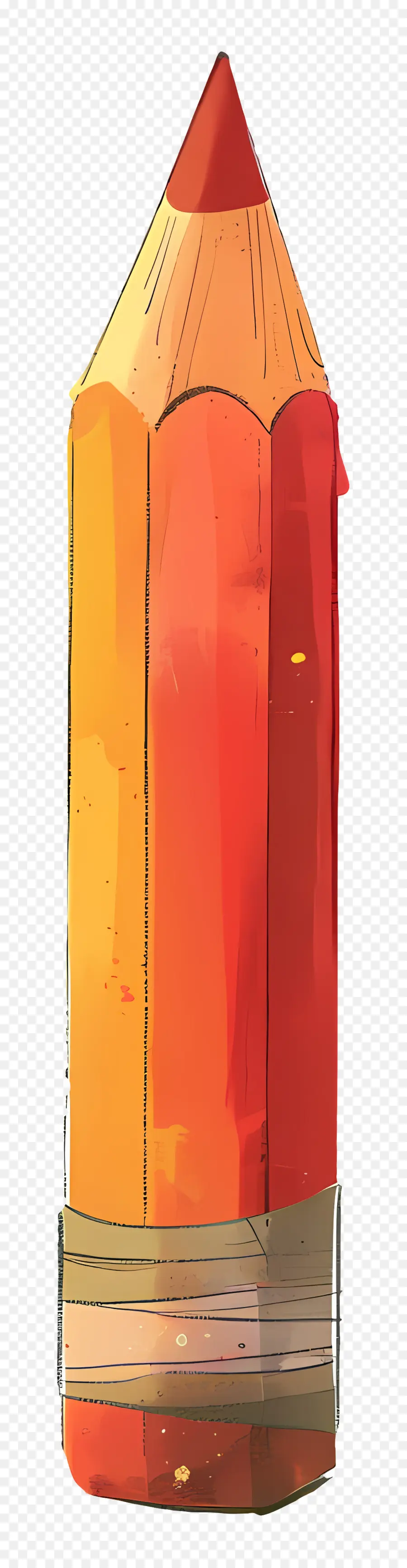 Lápis，Lápis Vermelho E Amarelo PNG