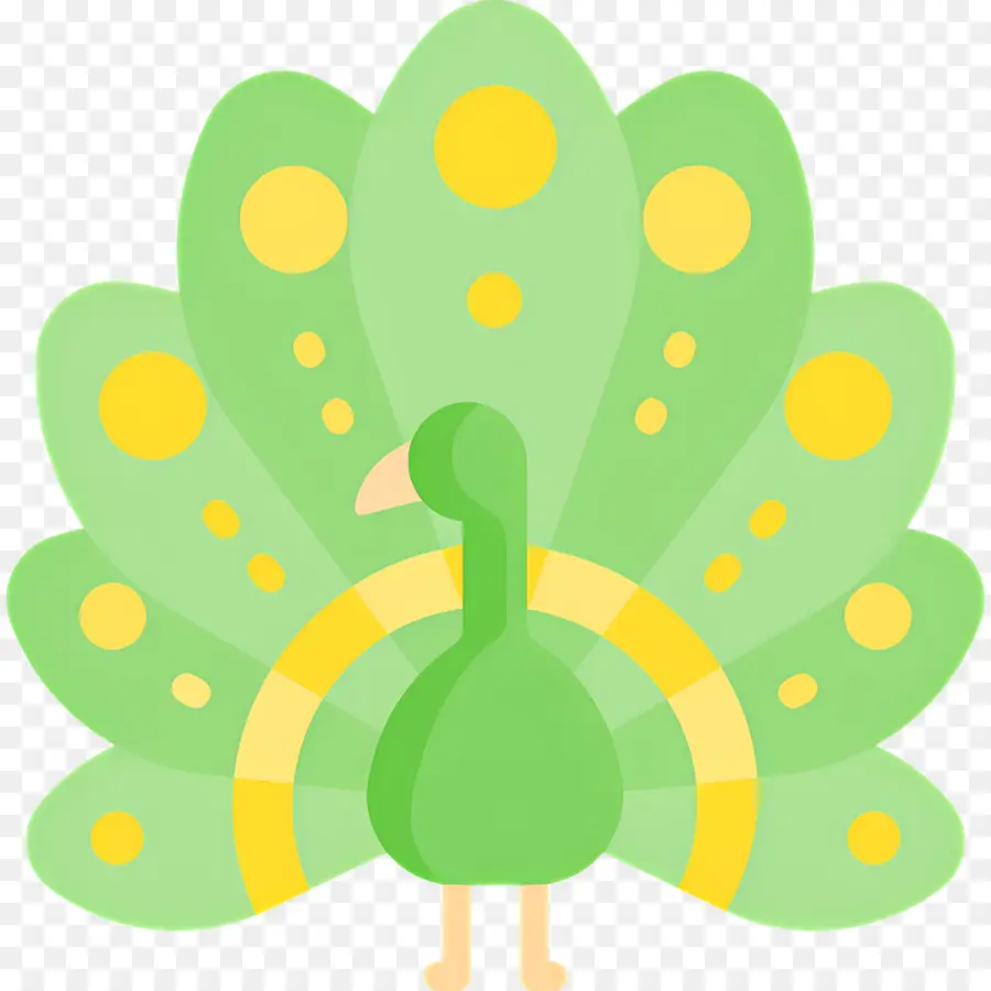 Pavão，Verde PNG