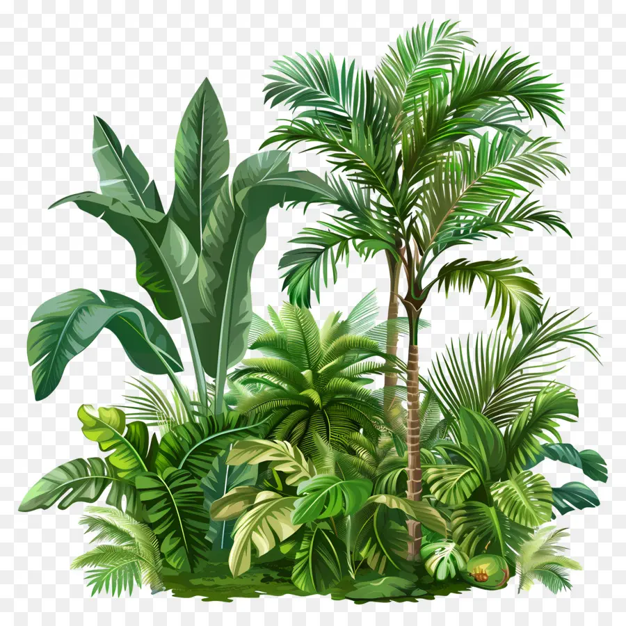 Plantas Da Selva，Plantas Verdes PNG