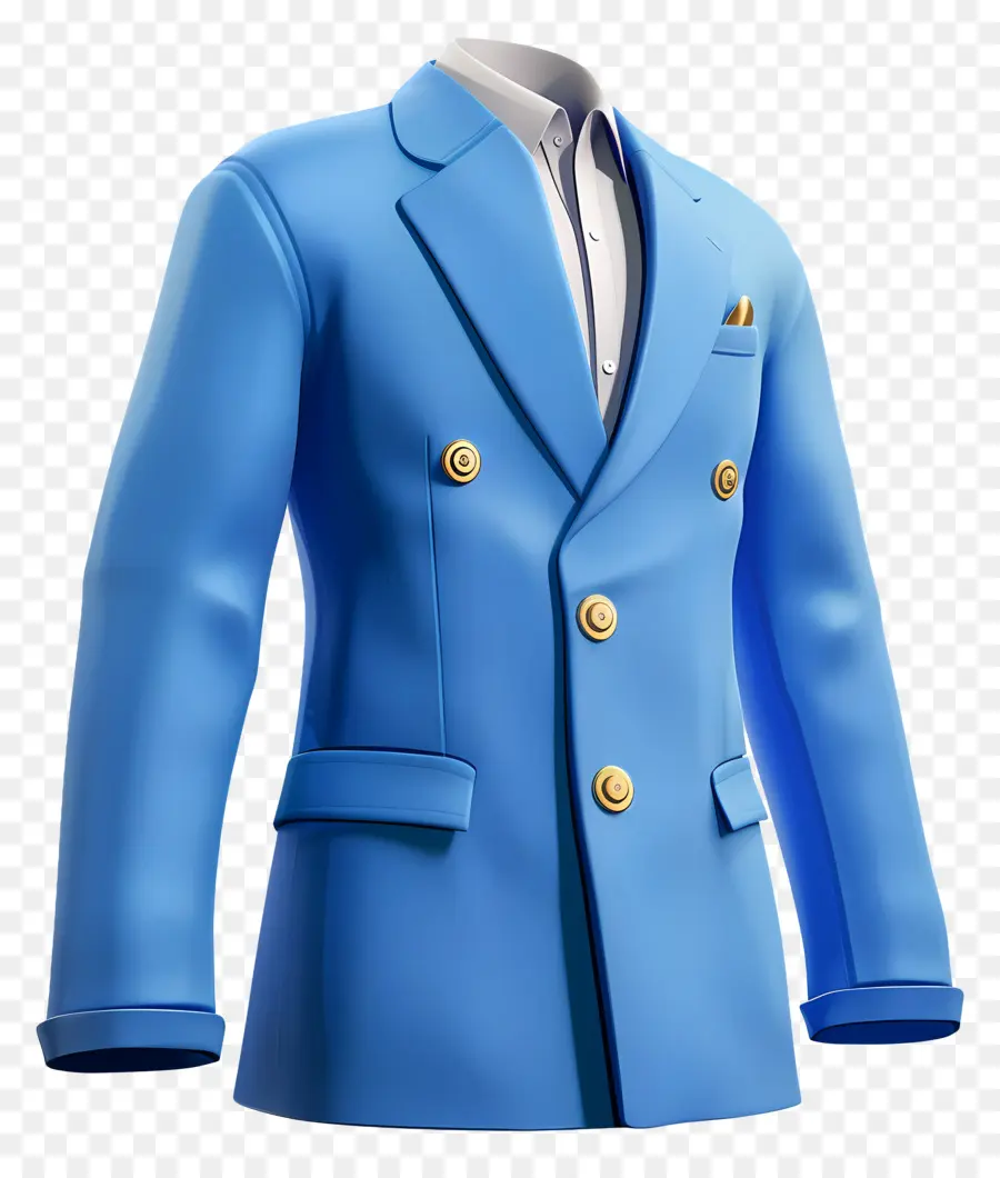 Blazer Azul，Jaqueta Azul PNG