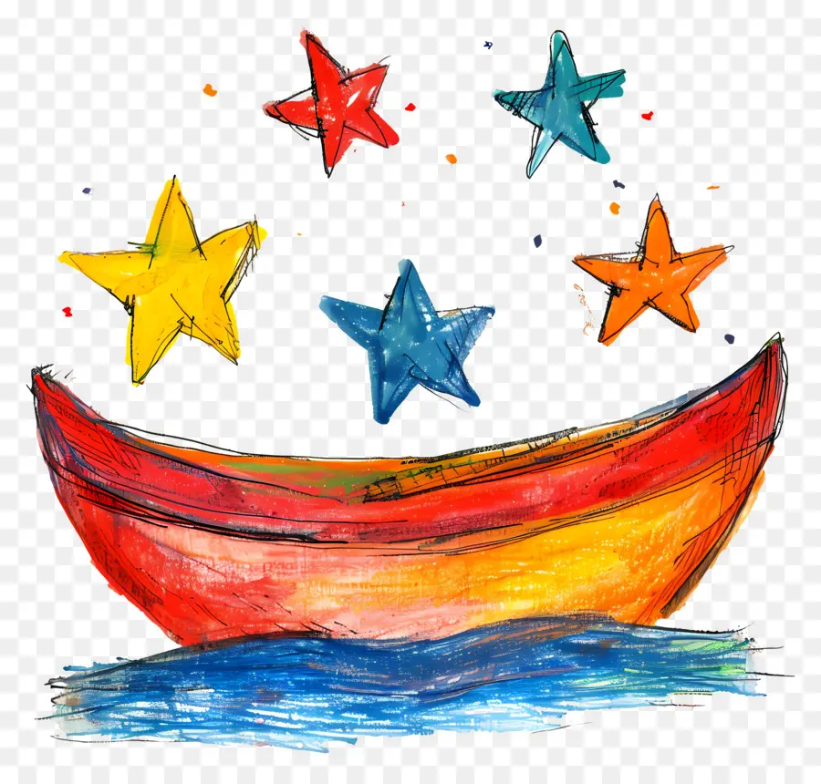 Barco，Barco Colorido PNG