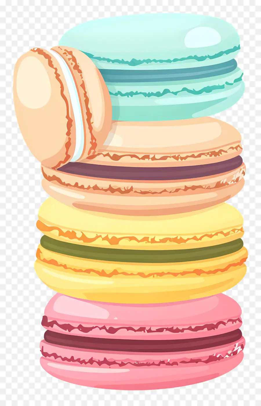 Macarrão，Macarons Coloridos PNG