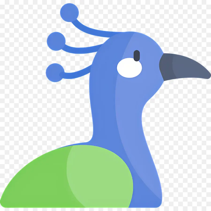 Pavão，Pássaro Azul PNG