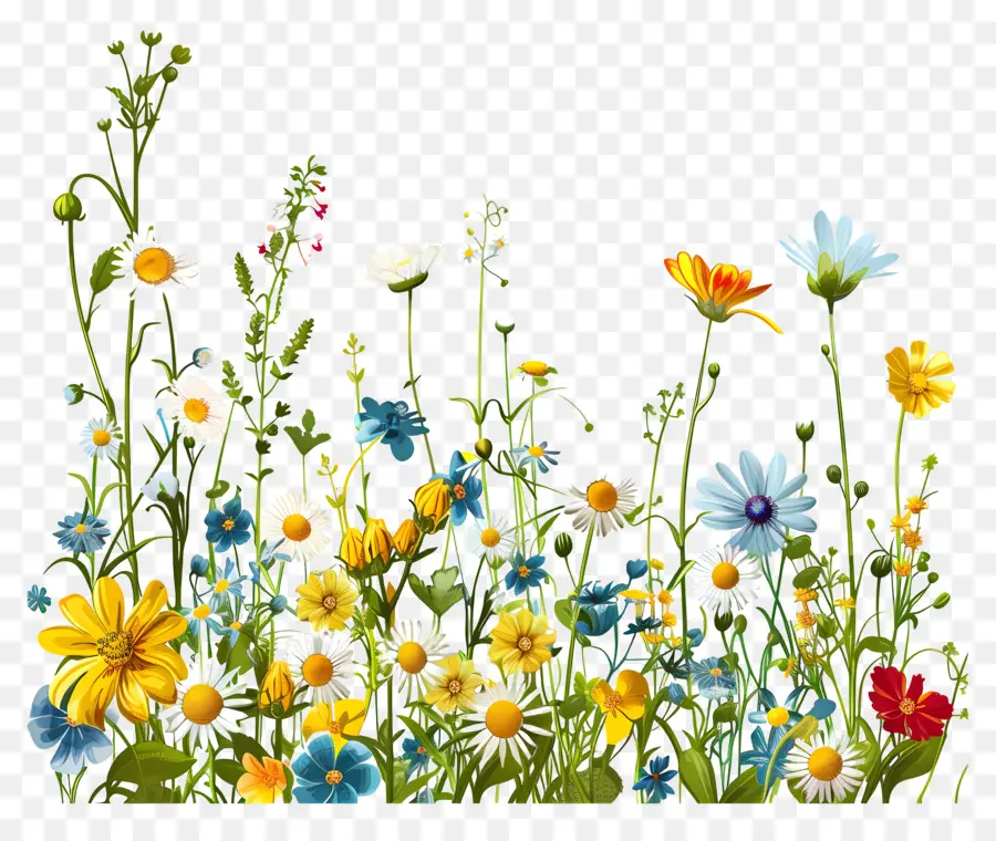 Fundo Da Natureza，Flores Coloridas PNG