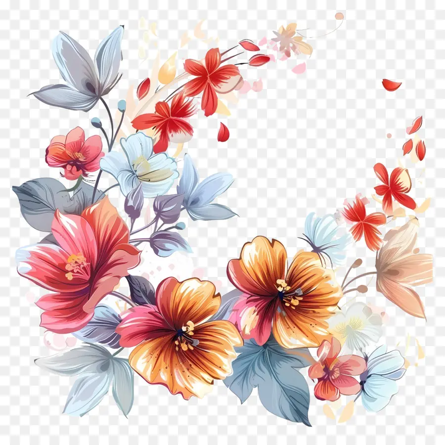 Fundo De Flor，Flores PNG