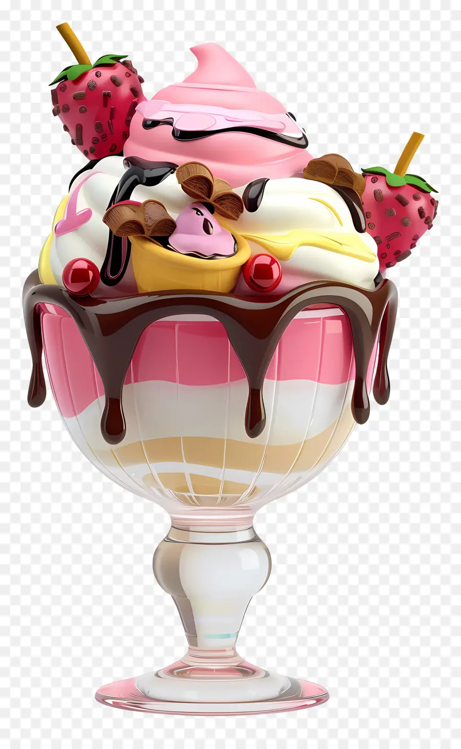 Sundae De Sorvete，Sobremesa PNG