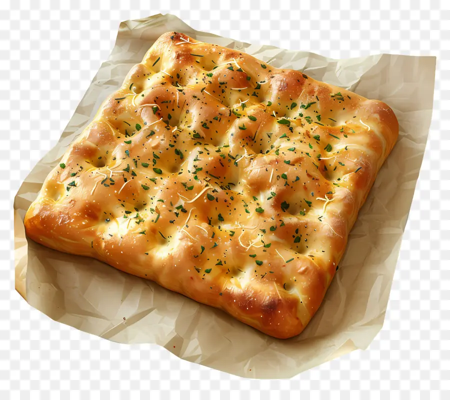 Pão Focaccia，Cozido PNG