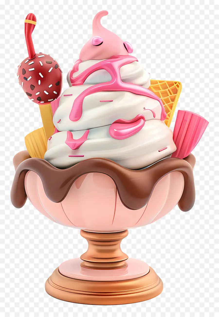 Sundae De Sorvete，Doce PNG