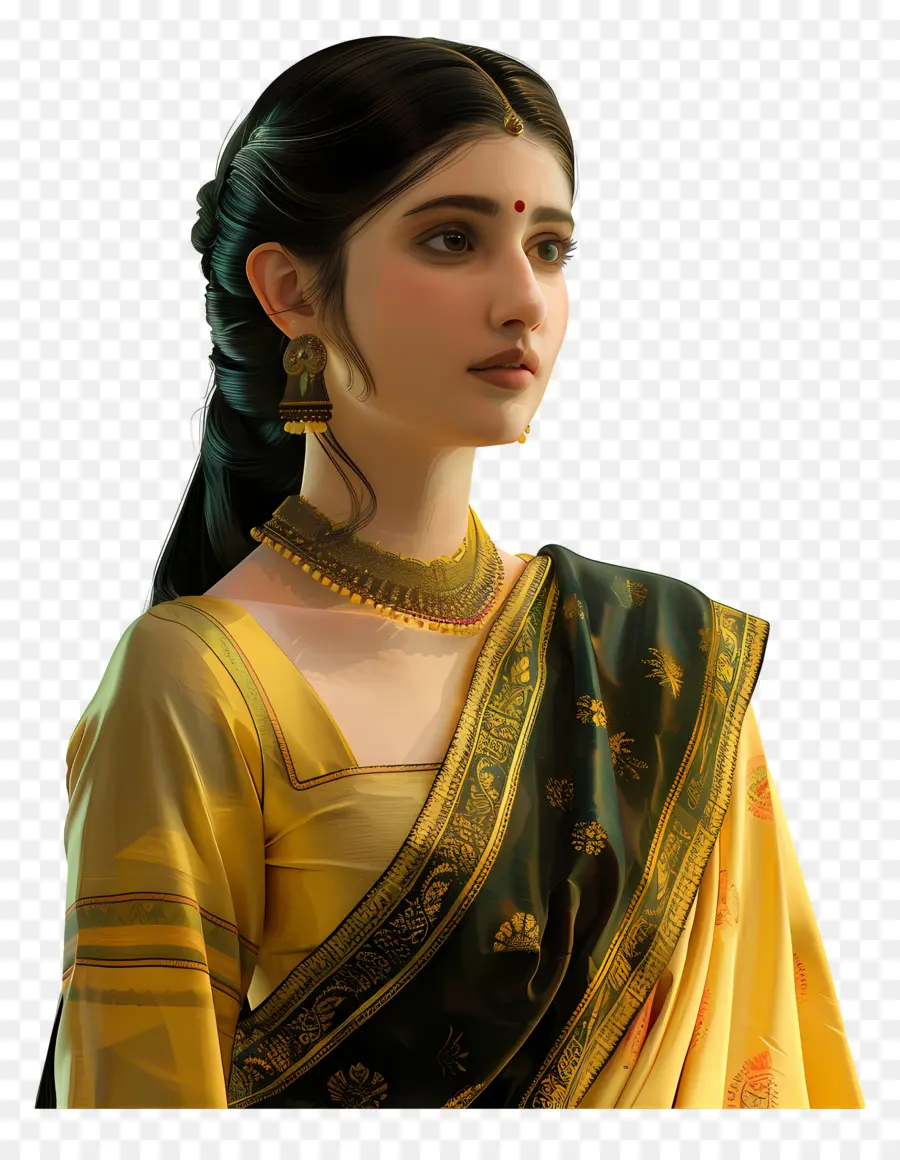 Mulher De Saree，Mulher PNG