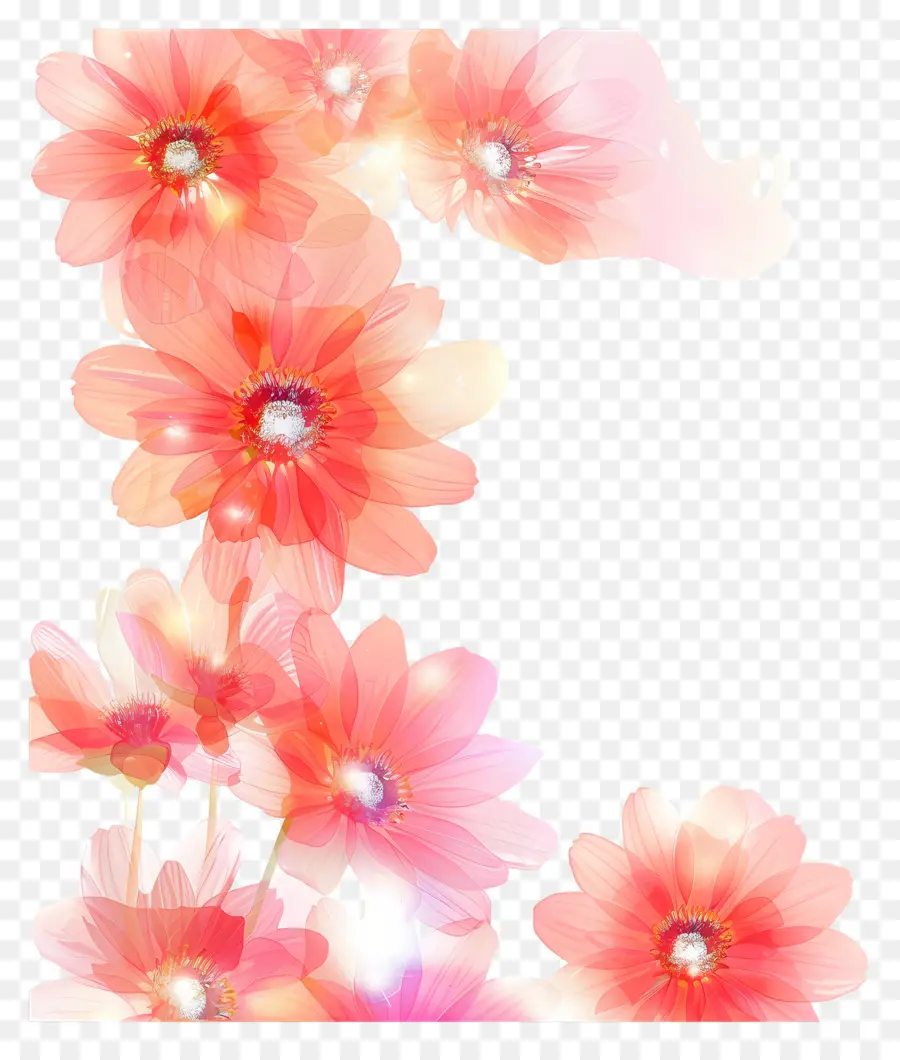 Fundo De Flor，Floral Número Um PNG