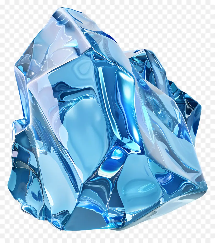 Gelo Azul，Cristal Azul PNG