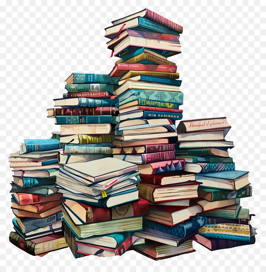 Pilhas De Livros，Pilha De Livros PNG