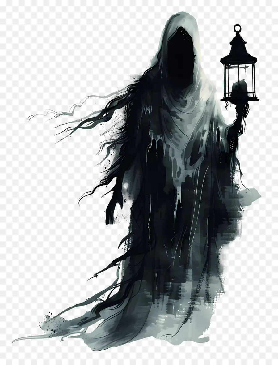 Lanterna Fantasma，Fantasma Com Lanterna PNG