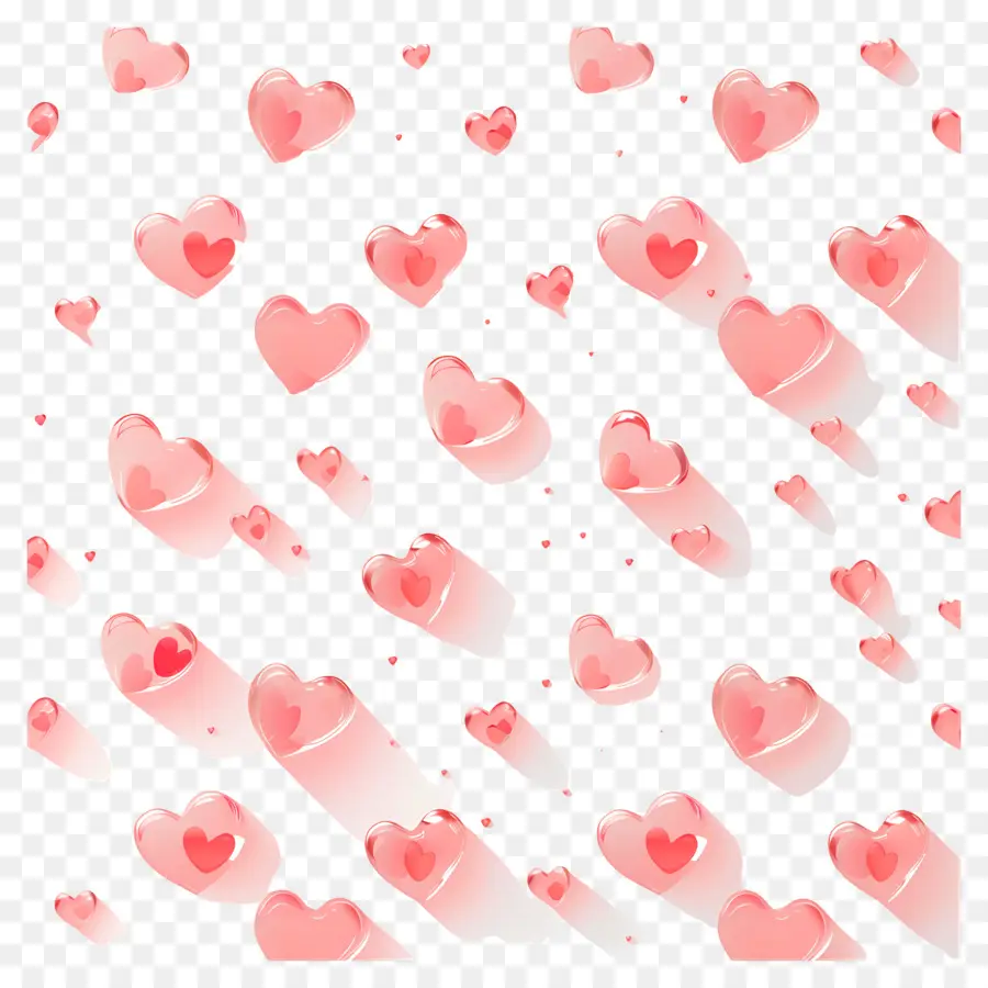 Fundo De Amor，Corações PNG