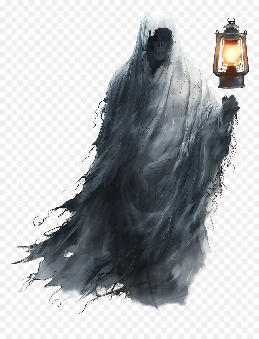 Lanterna Fantasma，Fantasma Com Lanterna PNG