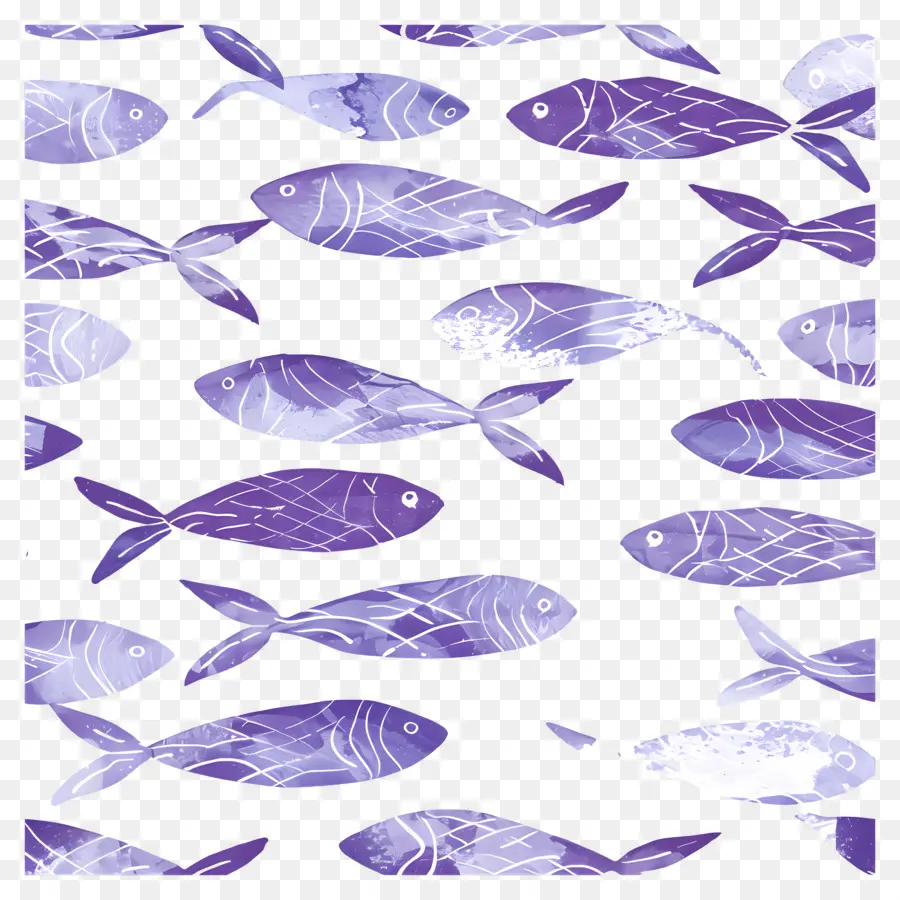 Padrão De Peixe，Peixe Roxo PNG