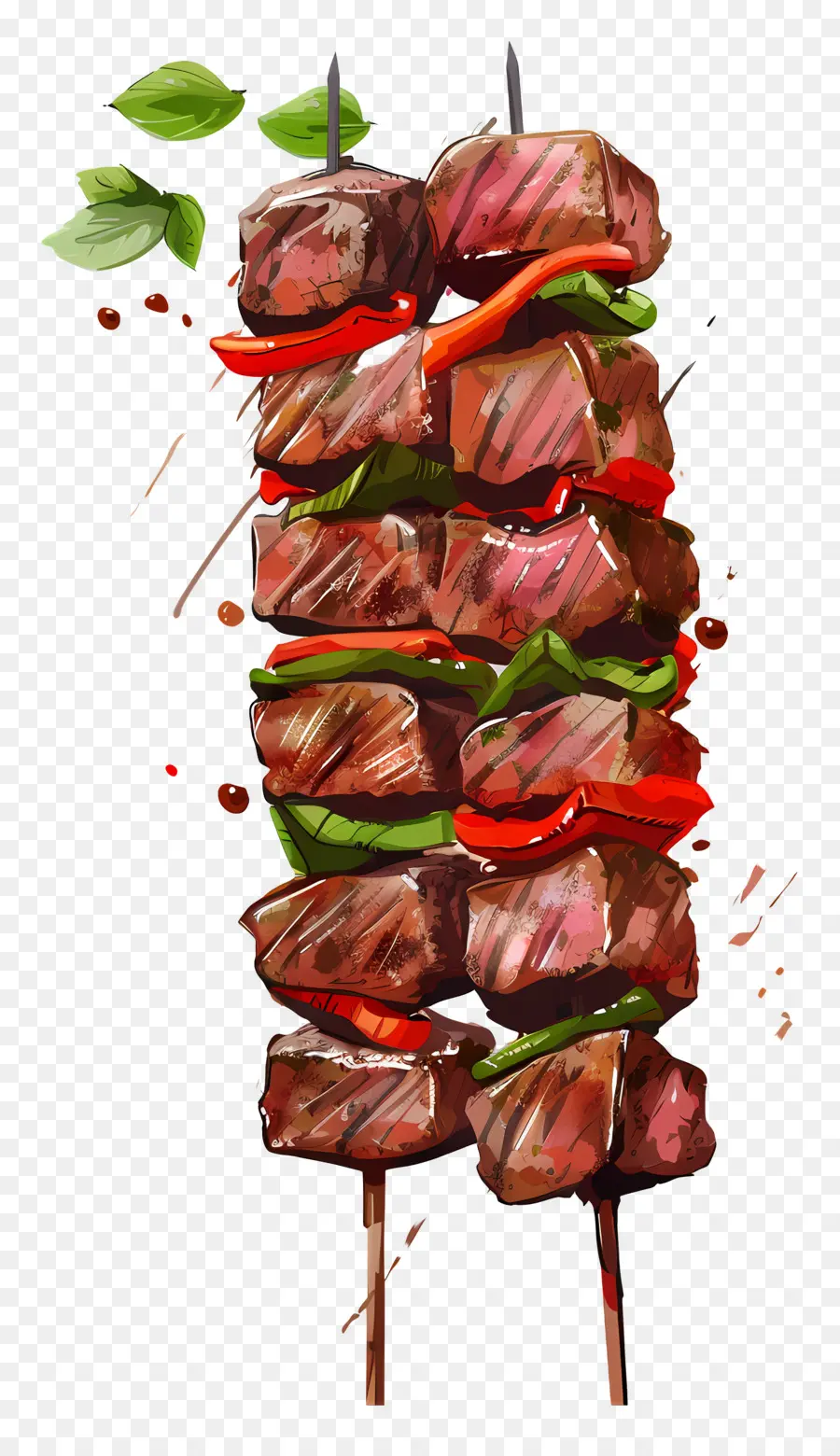 Espetos De Carne，Espetadas PNG