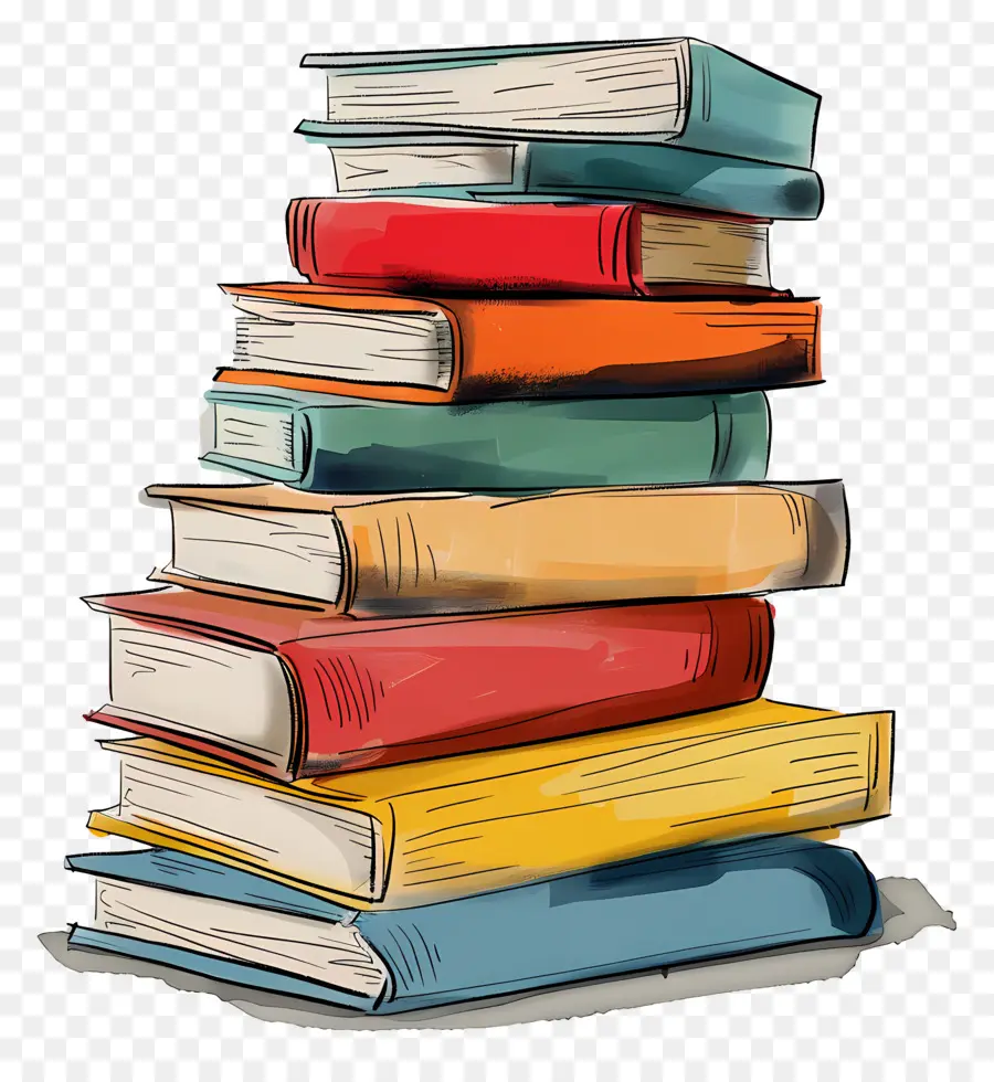 Pilhas De Livros，Pilha De Livros PNG