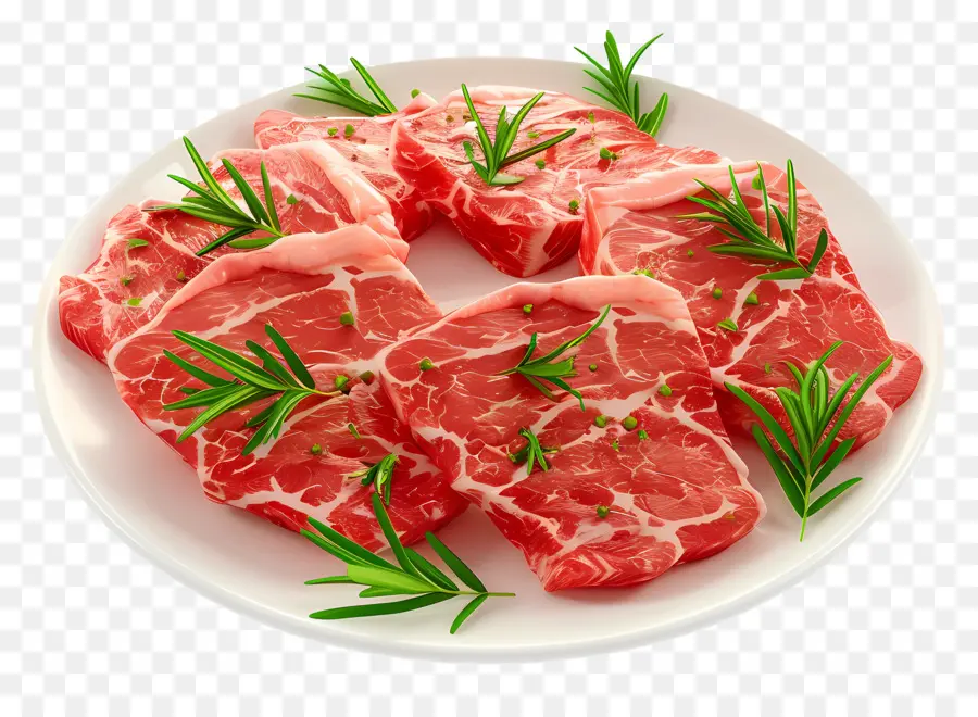 Carne Fresca，Carne Crua Com Tomate PNG