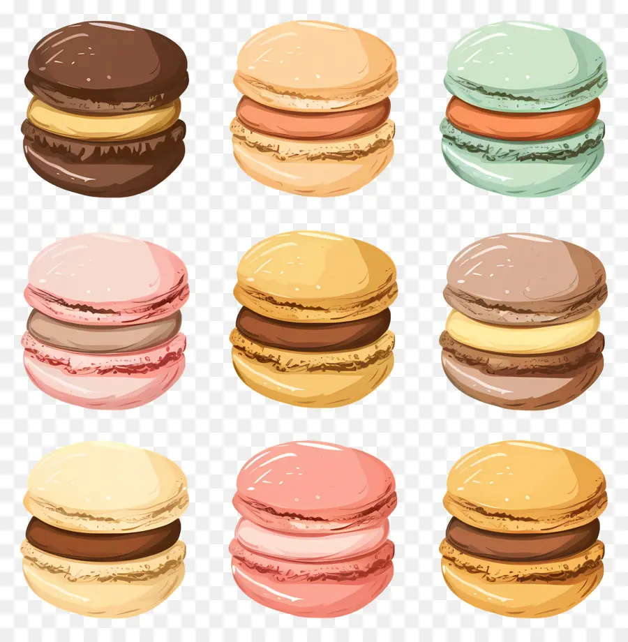 Macarrão，Macarons PNG