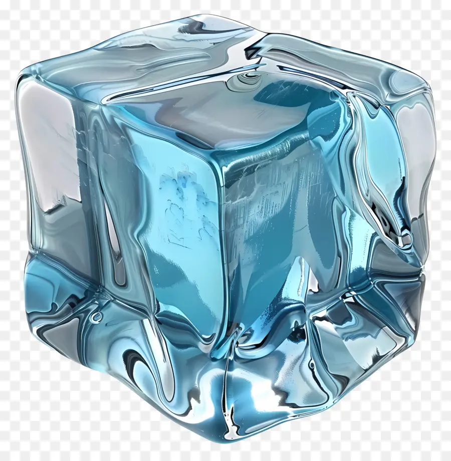 Bloco De Gelo，Cubo De Gelo Colorido PNG