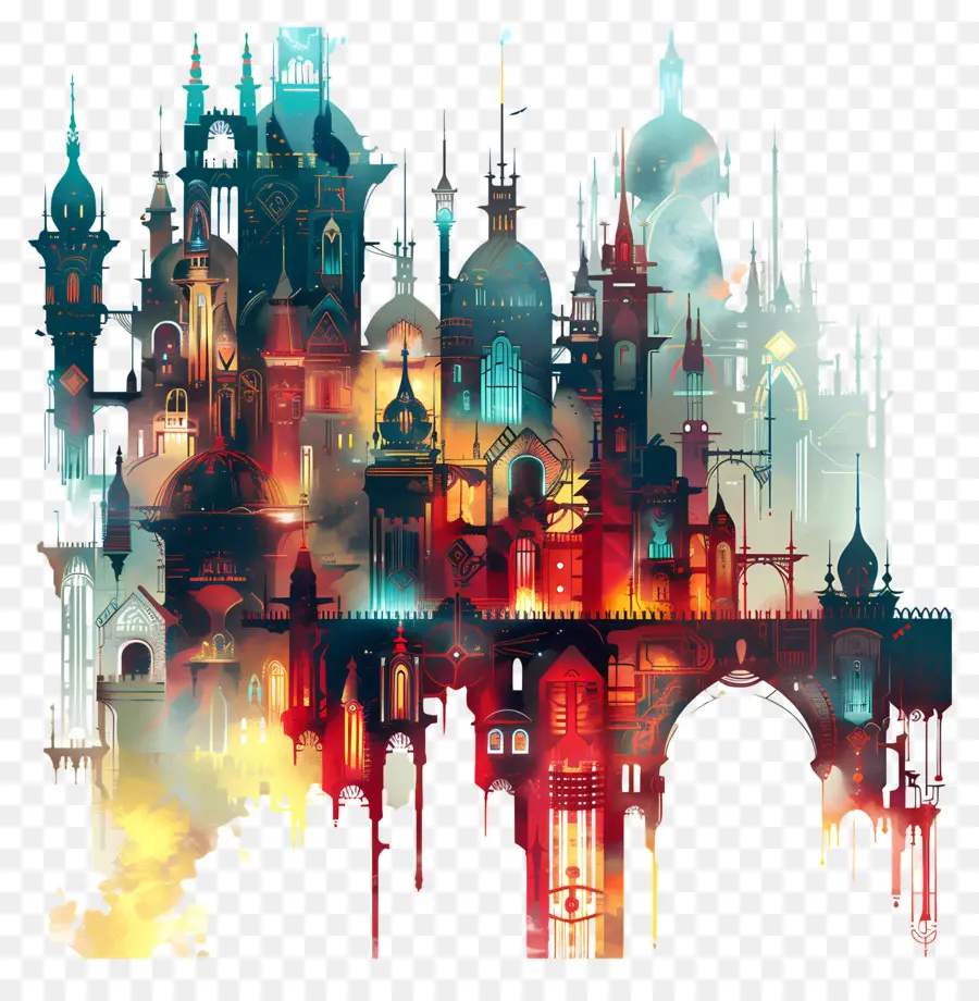 Cidade Enigmática，Castelo De Fantasia PNG