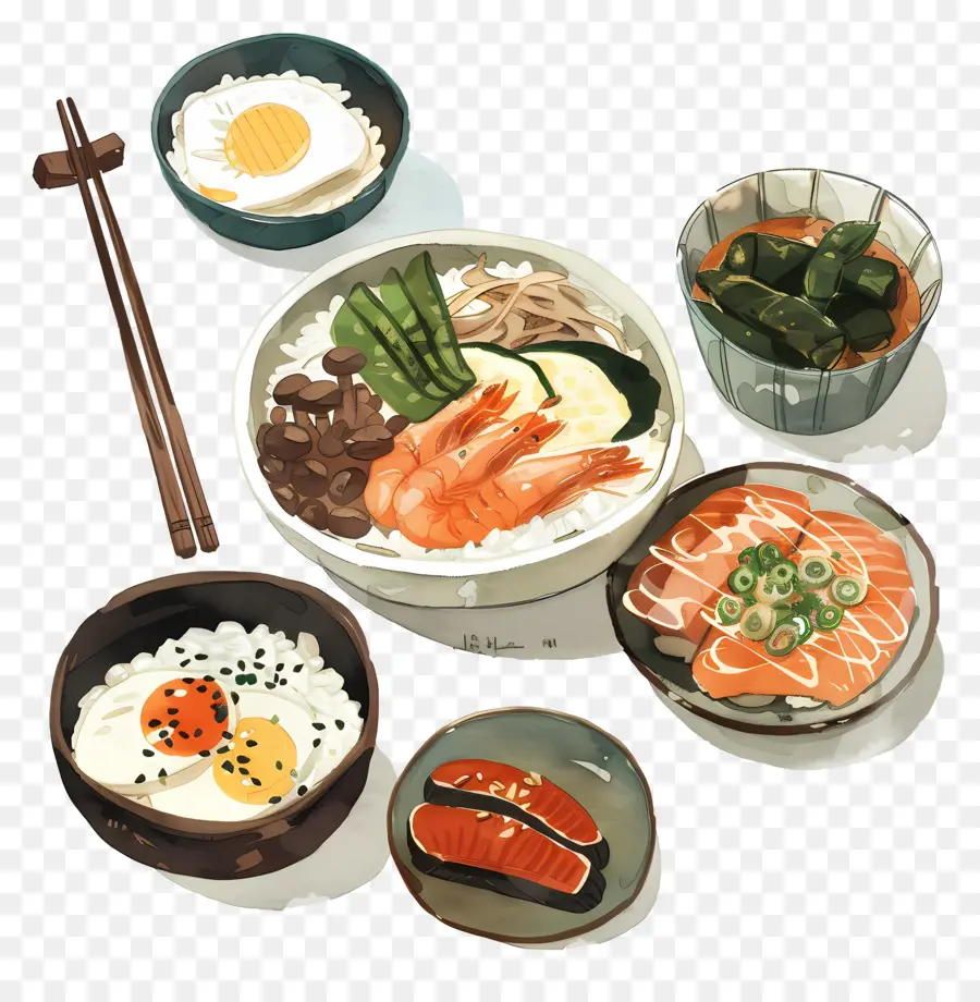 Refeição Coreana，Comida Japonesa PNG