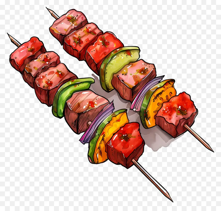 Espetos De Carne，Espetos PNG