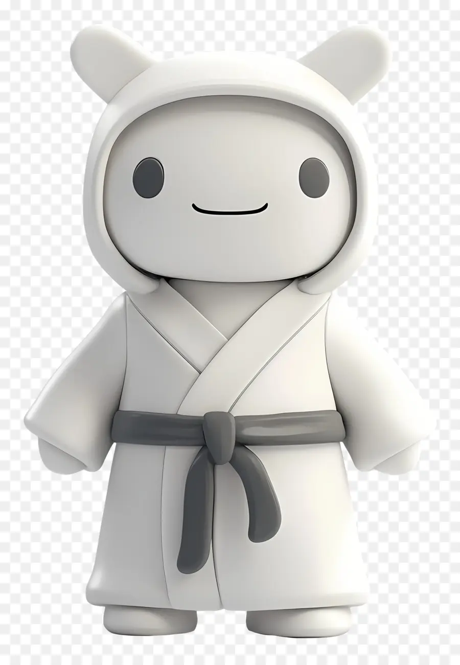 Roupão，Personagem De Desenho Animado Branco PNG