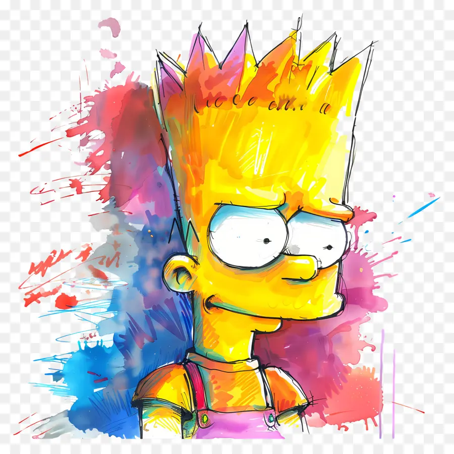 Bart Simpson，Menino Dos Desenhos Animados PNG