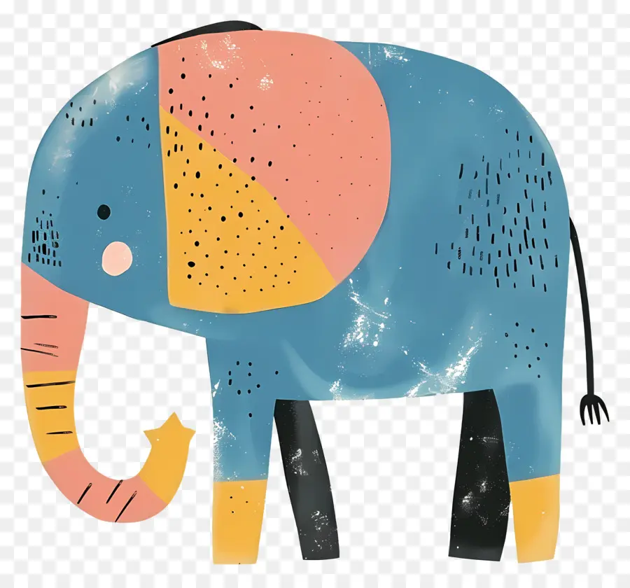 Elefante，Amarelo PNG