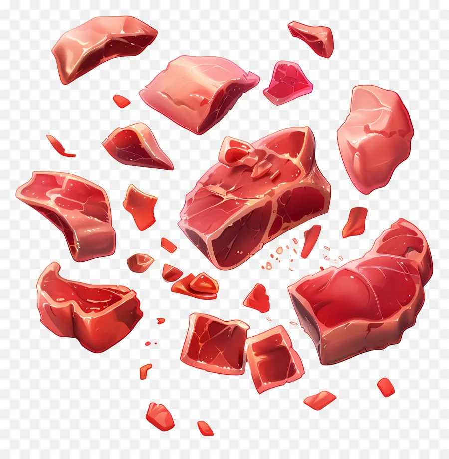 Carne De Desenho Animado，Carne Crua PNG