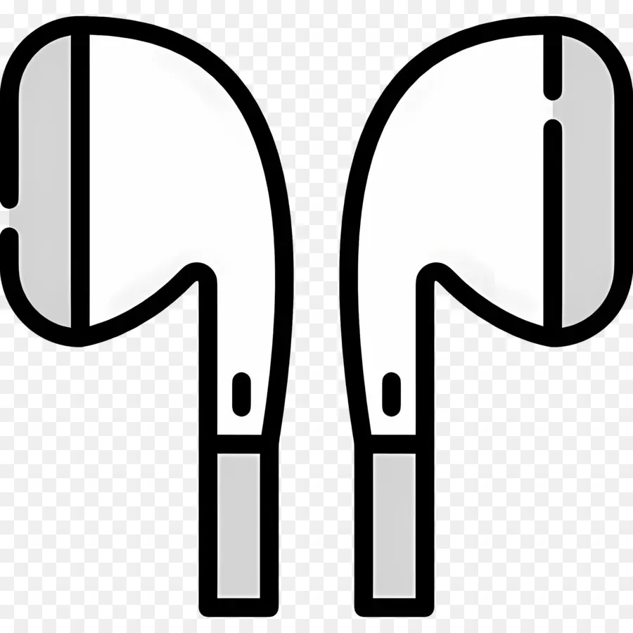 Airpods，Fones De Ouvido Brancos PNG