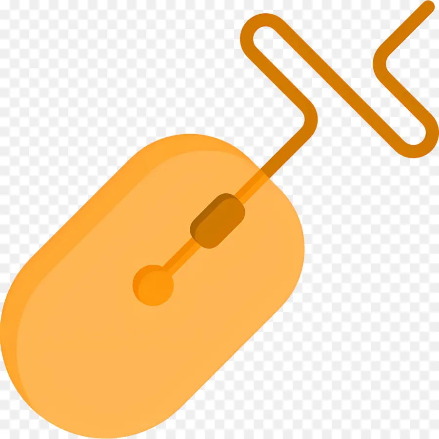 Mouse De Computador，Mouse De Computador Laranja PNG